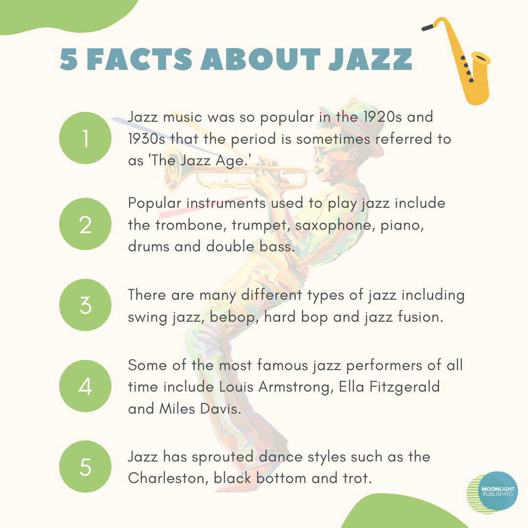 Jazz for Children Fun Facts & Free Printable PDF Moonlight Publishing